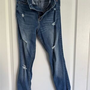 Hollister Women's Blue Distressed Jeans